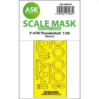   Art Scale - P-47M Thunderbolt  double-sided express fit mask for Miniart 