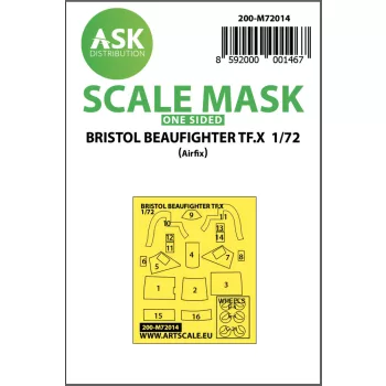   Art Scale - 1/72 Bristol Beaufighter TF.X one-sided painting mask for Airfix