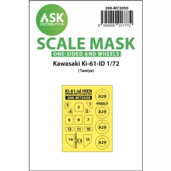   Art Scale - 1/72 Kawasaki Ki-61-ID one-sided express mask for Tamiya