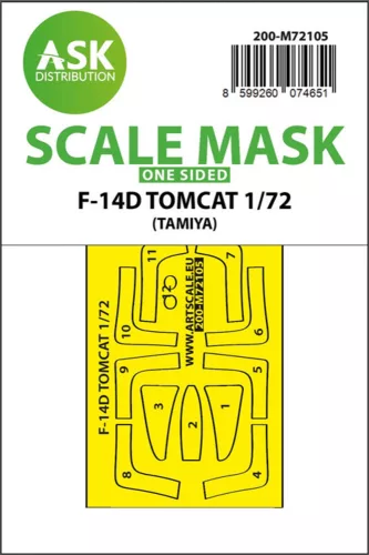 Art Scale - F-14D one-sided fit express mask for Tamiya 