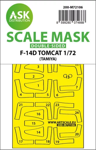 Art Scale - F-14D double-sided fit express mask for Tamiya 
