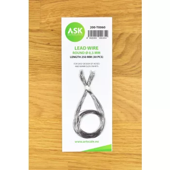 Art Scale - Lead Wire - Round Ø 0,3 mm x 250 mm (30 pcs)