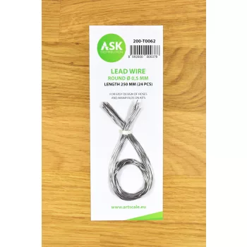 Art Scale - Lead Wire - Round Ø 0,5 mm x 250 mm (24 pcs)