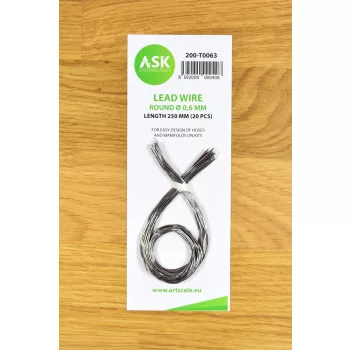 Art Scale - Lead Wire - Round Ø 0,6 mm x 250 mm (20 pcs)