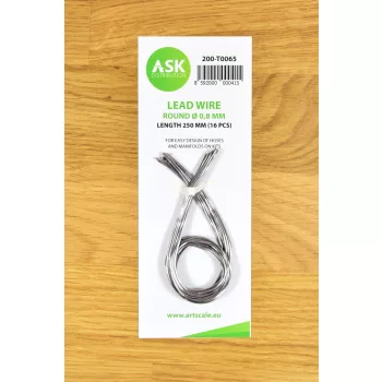 Art Scale - Lead Wire - Round Ø 0,8 mm x 250 mm (16 pcs)