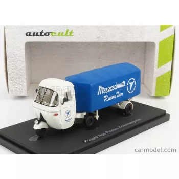   Autocult - Piaggio Ape Pentaro Renntransporter Messerschmitt 1948 White Blue