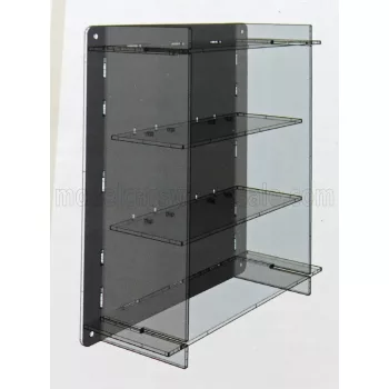   Atlantic - VETRINA DISPLAY BOX ESPOSITORE - FOR 3 CARS 1/18 Lungh.LENGHT cm 36.8 X Largh.WIDTH cm 12.5 X Alt.HEIGHT cm 44.9 (altezza utile tra i ripiani cm 12.0 inner height among shelves) PLASTIC DISPLAY