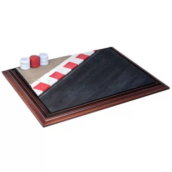   Atlantic - VETRINA DISPLAY BOX DIORAMA BASE PISTA - RACETRACK BASE - CARS NOT INCLUDED - Lungh.LENGHT cm 42.5 X Largh.WIDTH cm 31.3 X Alt.HEIGHT cm 12.5 (altezza interna cm 11.3) VARIOUS