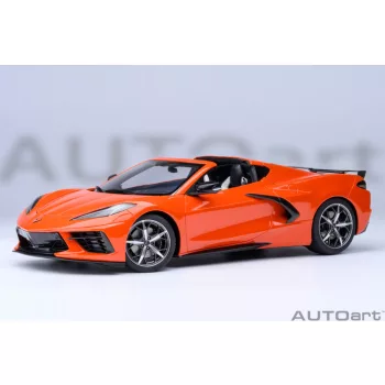   Autoart - 1:18 Chevrolet Corvette C8 Stingray Z51 (sebring orange) 2020 (composite model/full openings, 4 openings) – AUTOart