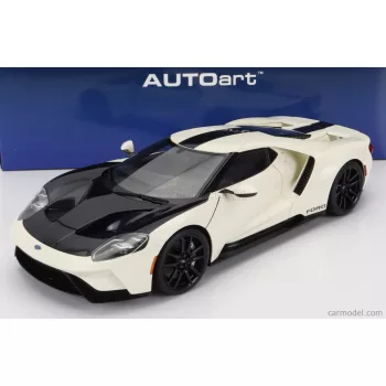   Autoart - Ford Usa Gt Heritage Prototype Winbledon White Antimatter Blue
