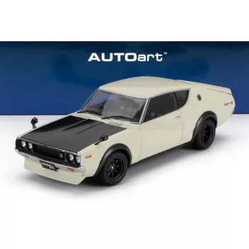   Autoart - NISSAN SKYLINE 2000 GT-R (KPGC110) TUNED VERSION COUPE 1973 WHITE BLACK