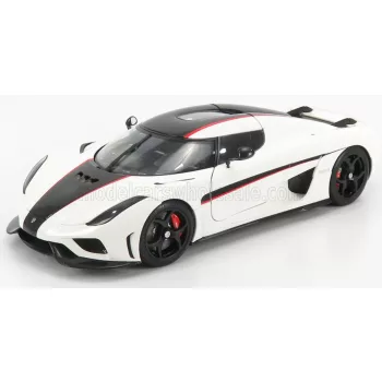 Autoart - KOENIGSEGG REGERA 2016 WHITE BLACK CARBON RED