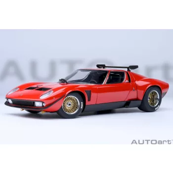   Autoart - 1:18 Lamborghini Miura Jota SVR, Red, 1968 (composite model/full openings) - AUTOart