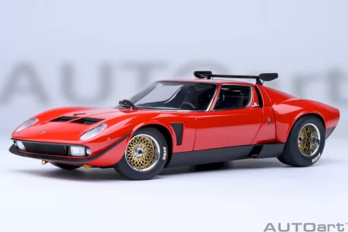 Autoart - 1:18 Lamborghini Miura Jota SVR, Red, 1968 (composite model/full openings) - AUTOart