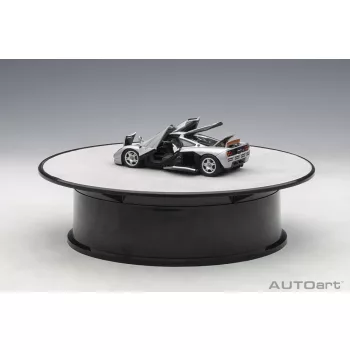   Autoart - Rotating display stand (small / with silver surface), diameter 20 cm with transformer - Autoart