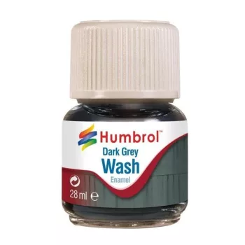 Humbrol - Humbrol Enamel Wash Dark Grey 28 ml