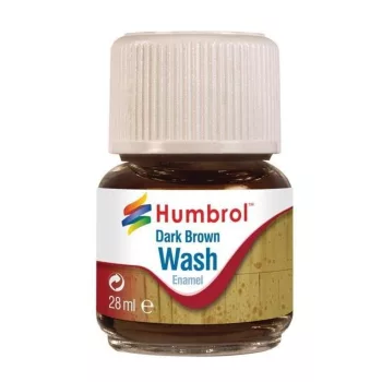 Humbrol - Humbrol Enamel Wash Dark Brown 28 ml
