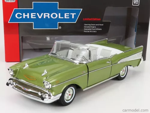 Autoworld - Chevrolet Bel Air Cabriolet Open 1957 Green Met