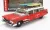 Autoworld - CADILLAC ELDORADO AMBULANCE WITH SHARK GRAPHICS AN SURFBOARDS 1959 RED WHITE