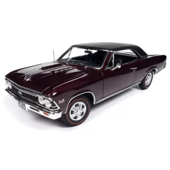 Autoworld - CHEVROLET CHEVELLE SS 396 1966 BORDEAUX BLACK