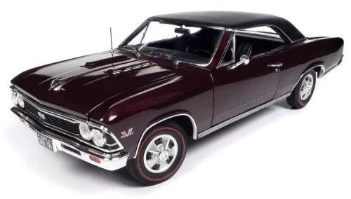 Autoworld - CHEVROLET CHEVELLE SS 396 1966 BORDEAUX BLACK