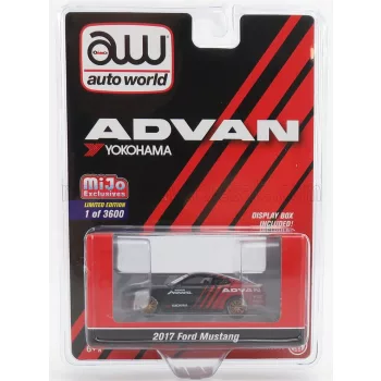 Autoworld - FORD USA MUSTANG COUPE ADVAN 2017 BLACK RED
