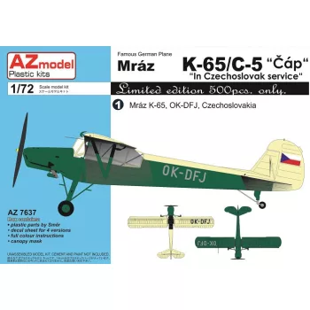   AZ Model - 1/72 K-65/C-5 Čáp "In Czechoslovak service"