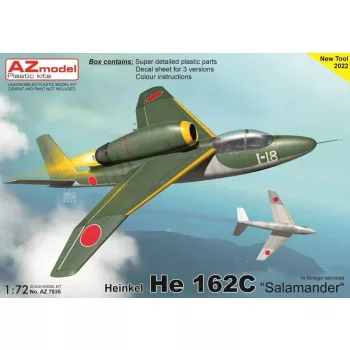   AZ Model - 1/72 Heinkel He 162C "Salamander" In foreg.ser.