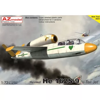 AZ Model - 1/72 Heinkel He 162S-9 "V-Tail Jet"