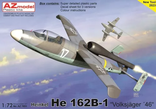 AZ Model - 1/72 Heinkel He 162B-1 "Volksjäger 46"