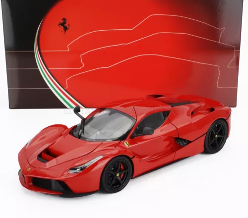 Bbr-Models - FERRARI LAFERRARI 2013 - BLACK RIMS ROSSO CORSA RED