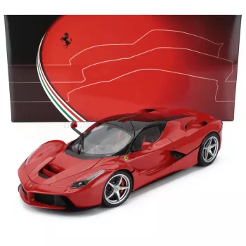   Bbr-Models - FERRARI LAFERRARI 2013 - SILVER RIMS ROSSO CORSA 322 - RED