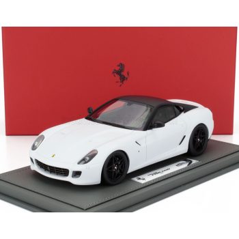   Bbr-Models - FERRARI 599 GTB FIORANO 2007 - F1 GEAR BOX - CAMBIO F1 - CON VETRINA - WITH SHOWCASE BIANCO OPACO - MATT WHITE BLACK