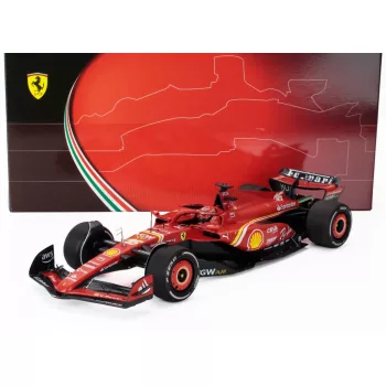  Bbr-Models - FERRARI F1  SF-24 TEAM SCUDERIA FERRARI N 16 2nd AUSTRALIAN GP 2024 CHARLES LECLERC - POLIFOAM PACKAGING RED BLACK