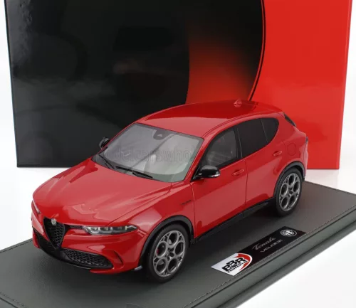 Bbr-Models - ALFA ROMEO TONALE VELOCE PLUG-IN HYBRID 2023 - CON VETRINA - WITH SHOWCASE ROSSO ALFA - RED