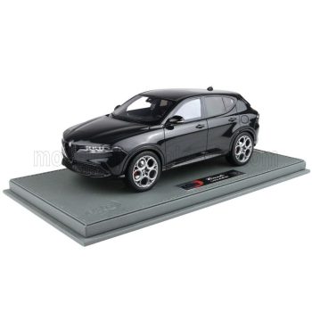   Bbr-Models - ALFA ROMEO TONALE VELOCE PLUG-IN HYBRID 2023 - CON VETRINA - WITH SHOWCASE NERO ALFA - BLACK