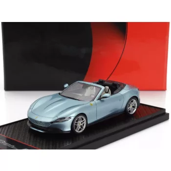   Bbr-Models - FERRARI ROMA SPIDER OPEN 2020 CELESTE TREVI - LIGHT BLUE MET