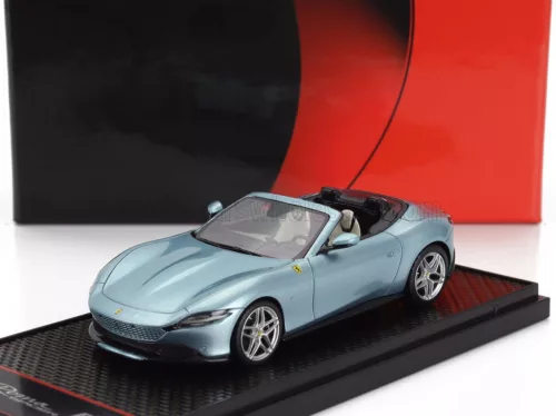 Bbr-Models - FERRARI ROMA SPIDER OPEN 2020 CELESTE TREVI - LIGHT BLUE MET