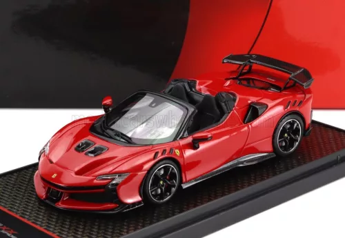 Bbr-Models - FERRARI SF90 XX STRADALE SPIDER 2024 ROSSO CORSA 322 - RED BLACK