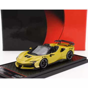   Bbr-Models - FERRARI SF90 XX STRADALE SPIDER 2024 GIALLO MONTECARLO - YELLOW MET BLACK