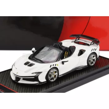   Bbr-Models - FERRARI SF90 XX STRADALE SPIDER 2024 BIANCO CERVINO - WHITE BLACK