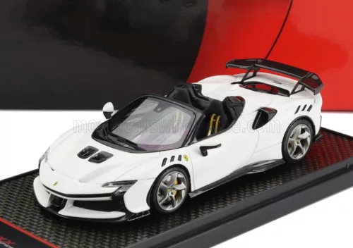 Bbr-Models - FERRARI SF90 XX STRADALE SPIDER 2024 BIANCO CERVINO - WHITE BLACK