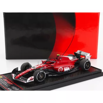   Bbr-Models - FERRARI F1  SF-23 TEAM SCUDERIA FERRARI N 55 LAS VEGAS USA GP 2023 CARLOS SAINZ RED WHITE BLACK