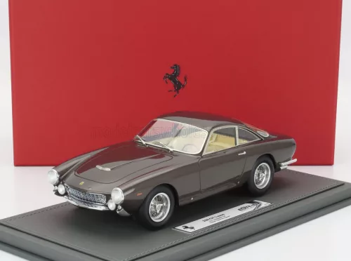 Bbr-Models - FERRARI 250 GT LUSSO s/n4891GT COUPE 1963 - PERSONAL CAR STEVE McQUEEN - CON VETRINA - WITH SHOWCASE BROWN MET