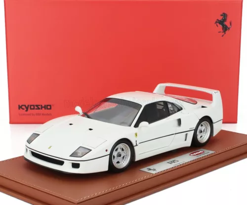 Bbr-Models - FERRARI F40 1987 - CON VETRINA - WITH SHOWCASE BIANCO AVUS - WHITE