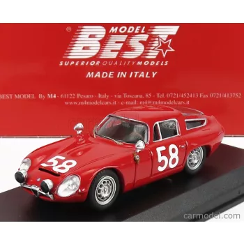   Best-Model - Alfa Romeo Tz1 N 58 Targa Florio 1964 Bussinello - Todaro Red