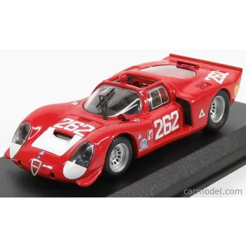   Best-Model - Alfa Romeo 33.2 N 262 Targa Florio 1969 Vaccarella - De Adamich Red
