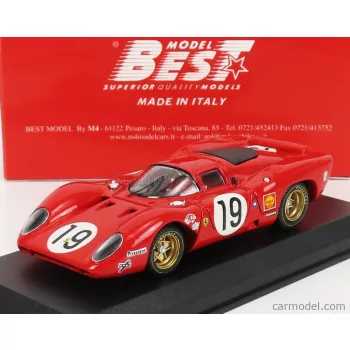   Best-Model - Ferrari 312P 3.0L V12 Coupe Team Sefac N 19 24H Le Mans 1969 C.Amon – P.Schetty Red