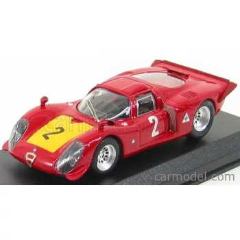   Best-Model - Alfa Romeo 33.2 N 2 Imola 1968 Casoni - Dini Red Yellow