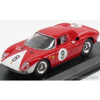   Best-Model - Ferrari 250 Lm N 8 2Nd 12H Reims 1964 J.Surtees-L.Bandini Red White